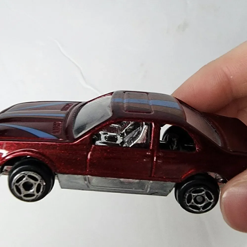 Vintage Summer Marz Karz Maroon Dark Red 8901 Die Cast Toy Car Vehicle